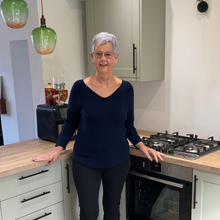 Load image into Gallery viewer, Super Soft Navy Blue Italian Plain Jumper – One Size (12–16)  A176
