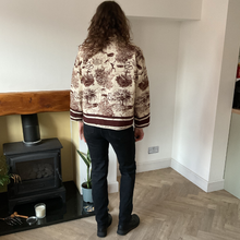 Load image into Gallery viewer, Brown Animal print Colour Padded Jacket – Waist Length | One Size (UK 12–16) | Lightweight Warm Outerwear | Pamper Yourself -A178
