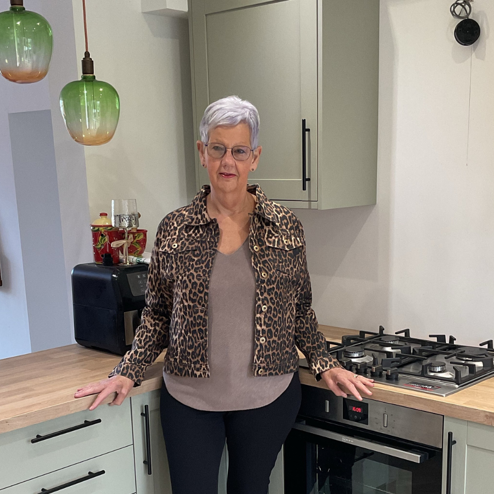 Brown Animal Print Denim Jacket – 75% Cotton | Stylish Leopard Print Jacket | Sizes UK 10–20 | Pamper Yourself Now A182