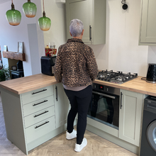 Load image into Gallery viewer, Brown Animal Print Denim Jacket – 75% Cotton | Stylish Leopard Print Jacket | Sizes UK 10–20 | Pamper Yourself Now A182
