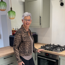 Load image into Gallery viewer, Brown Animal Print Denim Jacket – 75% Cotton | Stylish Leopard Print Jacket | Sizes UK 10–20 | Pamper Yourself Now A182
