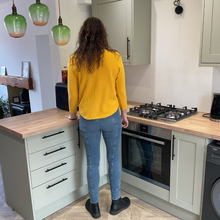 Load image into Gallery viewer, Super Soft Mustard Italian Plain Jumper – One Size (12–16)  A176
