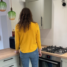 Load image into Gallery viewer, Super Soft Mustard Italian Plain Jumper – One Size (12–16)  A176
