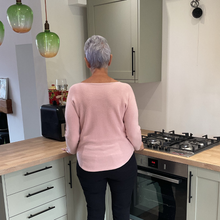 Load image into Gallery viewer, Super Soft Light pink Italian Plain Jumper – One Size (12–16)  A176
