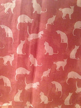 Load image into Gallery viewer, Pink with White Cats Scarf, Beautiful Design, Fantastic for The Animal Lover in us All
