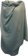 Load image into Gallery viewer, Pamper Yourself Now Aqua Green Plain Soft Long Scarf/wrap with Frayed Edge
