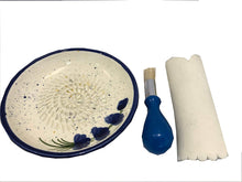Load image into Gallery viewer, Lavender Blue Design (9) Garlic and Ginger Grater Set with Brush and Peeler. A Must for Every Foodie who Loves to Cook.
