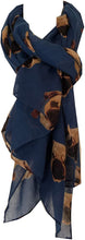 Load image into Gallery viewer, Pamper Yourself Now Blue Pug Dog Long Scarf, Great for Presents/Gifts.
