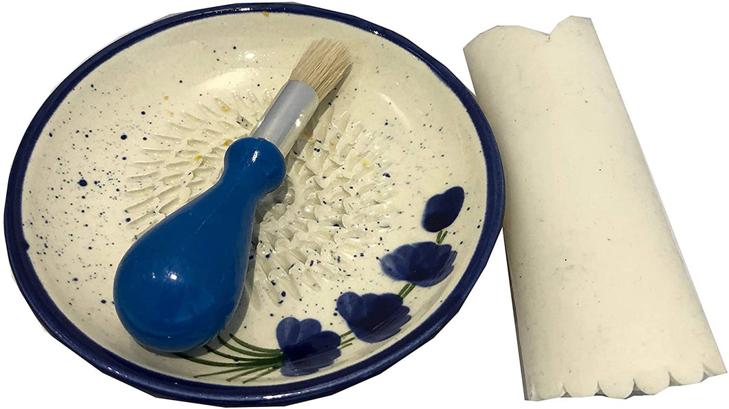 Lavender Blue Design (9) Garlic and Ginger Grater Set with Brush and Peeler. A Must for Every Foodie who Loves to Cook.