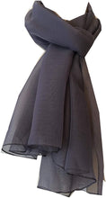 Load image into Gallery viewer, Plain Dark Grey Chiffon Style Scarf Thin Pretty Scarf Great for Any Outfit Lovely Gift
