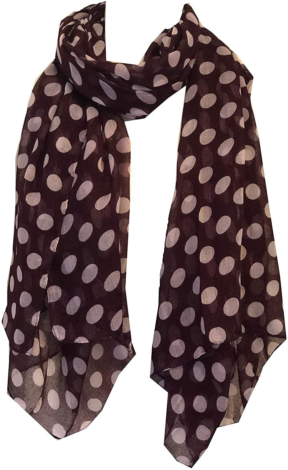 Pamper Yourself Now Purple with White Big spot Scarf/wrap