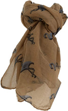 Load image into Gallery viewer, Pamper Yourself Now Mustard Flamingo Design Print Scarf Long Soft wrap/Sarong
