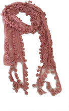 Load image into Gallery viewer, Pamper Yourself Now Pink Bobble lace Long Scarf
