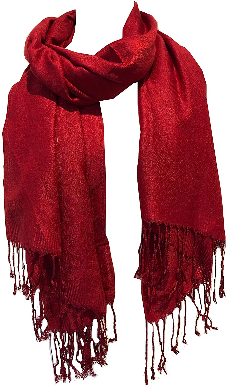 Plain Red Pashmina Style Scarf/wrap.