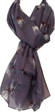 Load image into Gallery viewer, Pamper Yourself Now Purple Jack Russell Dog Scarf/wrap
