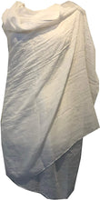 Load image into Gallery viewer, Pamper Yourself Now White Plain Soft Long Scarf/wrap with Frayed Edge
