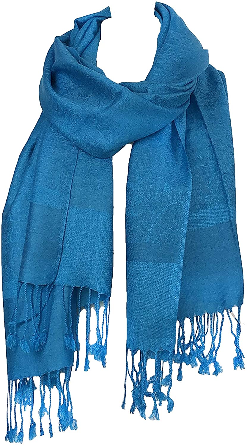 Turquoise Pashmina Style Scarf, Lovely Soft - Lovely Summer wrap, Fantastic Gift