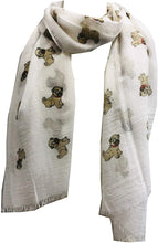 Load image into Gallery viewer, Cute pug dogs, Long Scarf with frayed edge for women.
