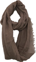 Load image into Gallery viewer, Plain stone snood with frayed edge
