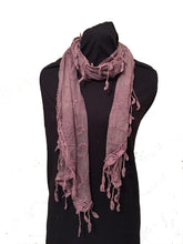 Load image into Gallery viewer, Purple lace with Spiral Design Long Soft Scarf
