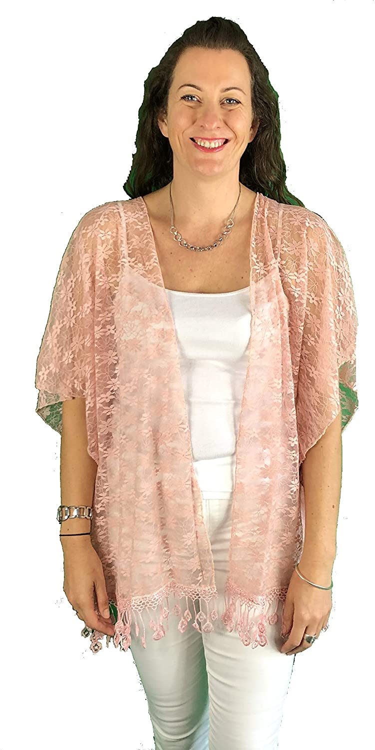 Pamper Yourself Now ltd Pink lace wrap 100% Polyester (AA71)