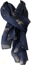 Load image into Gallery viewer, Blue English bulldog scarf
