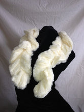 Load image into Gallery viewer, Pamper Yourself Now Cream Faux Fur Stretchy Scarf with Tuck. Lovely Warm Winter Fantastic Gift
