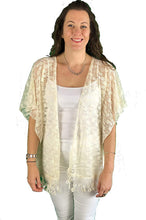 Load image into Gallery viewer, Pamper Yourself Now ltd Cream lace wrap 100% Polyester (AA71)
