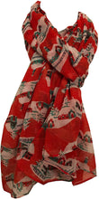 Load image into Gallery viewer, Pamper Yourself Now Red Snow Scene/Christmas Scenery Christmas Ladies Scarf
