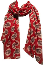 Load image into Gallery viewer, Pink with VW Campervan Design Scarf Long Scarf
