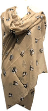 Load image into Gallery viewer, Pamper Yourself Now Brown Panda Design, Long Ladies Scarf, Great for Present/Gifts.
