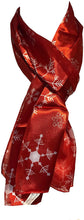 Load image into Gallery viewer, Pamper Yourself Now Red Christmas Snowflake Design Scarf, Lovely Chrismas Scarf Great for Presents.
