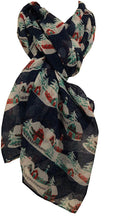 Load image into Gallery viewer, Pamper Yourself Now Blue Snow Scene/Christmas Scenery Christmas Ladies Scarf
