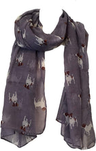 Load image into Gallery viewer, Pamper Yourself Now Purple Jack Russell Dog Scarf/wrap
