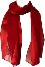 Load image into Gallery viewer, red chiffon scarf
