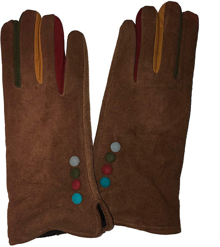 Brown ladies gloves