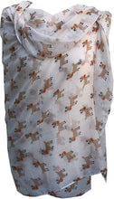 Load image into Gallery viewer, Creamy white rudolph reindeer christmas long scarf
