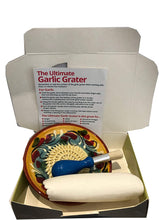 Load image into Gallery viewer, Orange chill Garlic and Ginger Grater Plate set with brush and peeler. (22)
