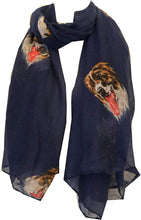 Load image into Gallery viewer, Ladies St bernard dog design long thick Scarf, great present/gifts (red)
