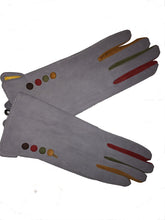Load image into Gallery viewer, Plain grey ladies Gloves for women.
