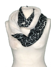 Load image into Gallery viewer, Pamper Yourself Now Chunky black and white leopard print snood
