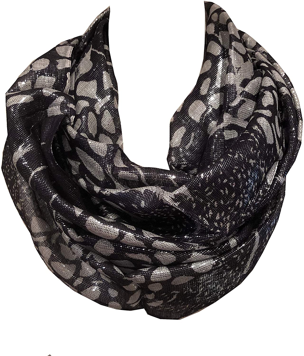 Pamper Yourself Now Bluey/Grey Animal Print Shiny Snood – Pamper Yourself  Now Ltd.