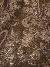 Load image into Gallery viewer, Pamper Yourself Now Brown Paisley Shiny Design Pashmina Ladies Soft Oversized London Fashion Scarf wrap
