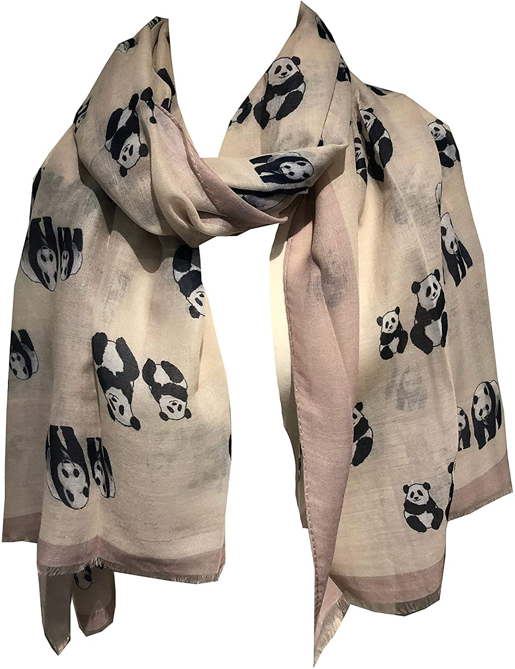 Panda ladies long scarf/wrap. Great for presents/gifts