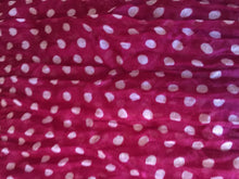 Load image into Gallery viewer, Pamper Yourself Now Deep Pink with White Small Spots Design Long Scarf

