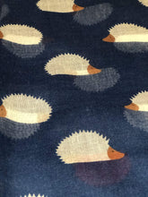 Load image into Gallery viewer, Pamper Yourself Now Blue with White and red Hedgehog Scarf, Great presnt/Gifts.
