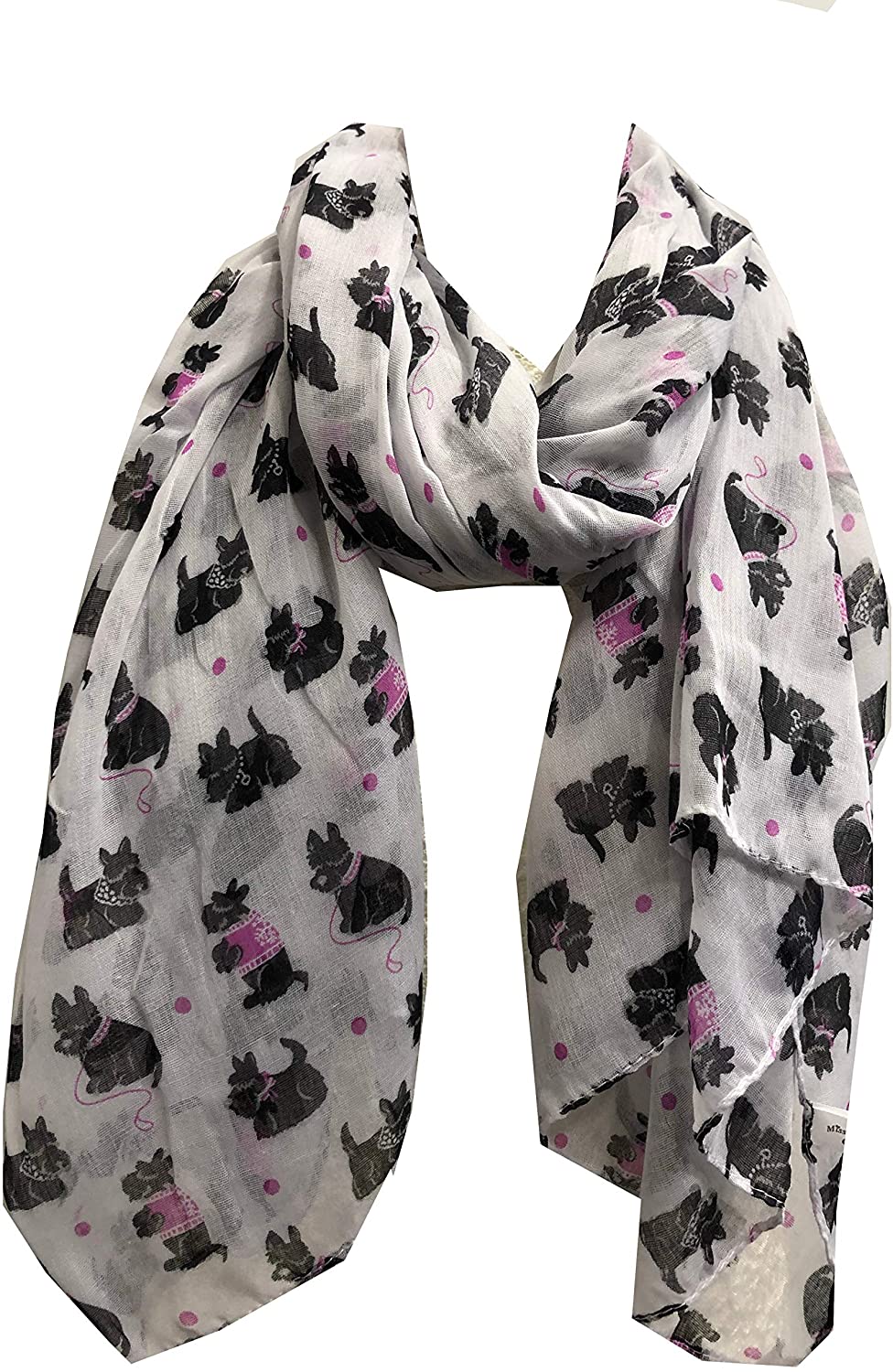 Pamper Yourself Now White west Highland Terrier Dog Design Scarf. Great Present/Gift for Dog Lovers.