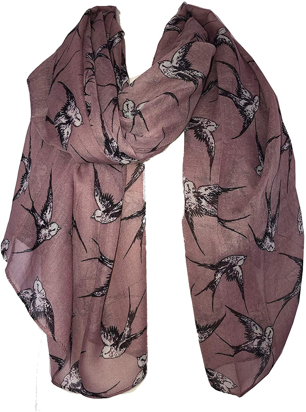 Pamper Yourself Now Pink Big Swallow Scarf