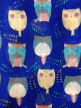 Load image into Gallery viewer, Pamper Yourself Now Blue Big Eye Owls Design Pretty Scarf, Long Soft Ladies Fashion London

