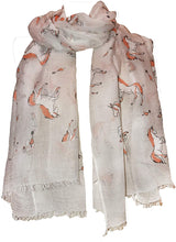 Load image into Gallery viewer, Pamper Yourself Now White Unicorn Design Long Scarf/wrap with Frayed Edge
